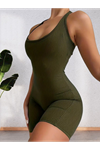 Kadın Sırt Sporcu Kesim Kaşkorse Kumaş Mini Bodycon